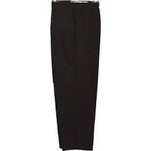 (Black, 12) LADIES HALF ELASTIC WAIST TROUSER