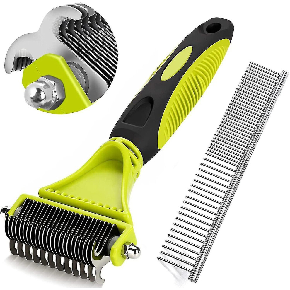 Brosse Coat King pour chiens et chats, brosse de toilettage pour chiens et outil de démêlage pour démêler le pelage lâche