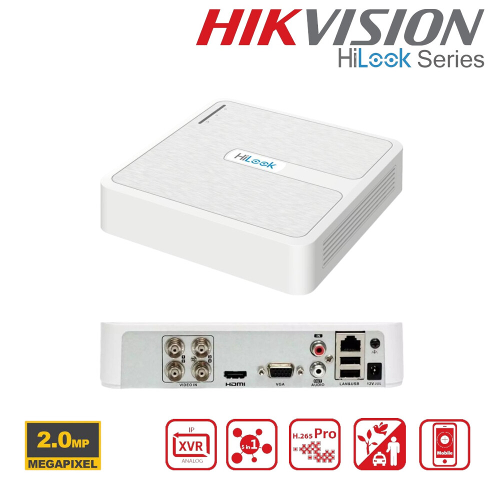 Hilook-By-Hikvision (2Tb) Hikvision Hilook 4 Ch 2Mp Dvr 1080P Cctv Recorder