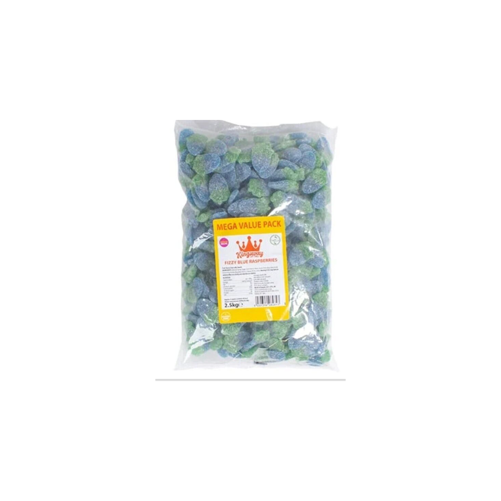 Phoenix Kingsway Mega Value Vegan Fizzy Raspberries 2.5Kg Blue