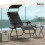 Outsunny Outsunny Zero Gravity Lounger Chair, Folding Reclining Chair, Black 1