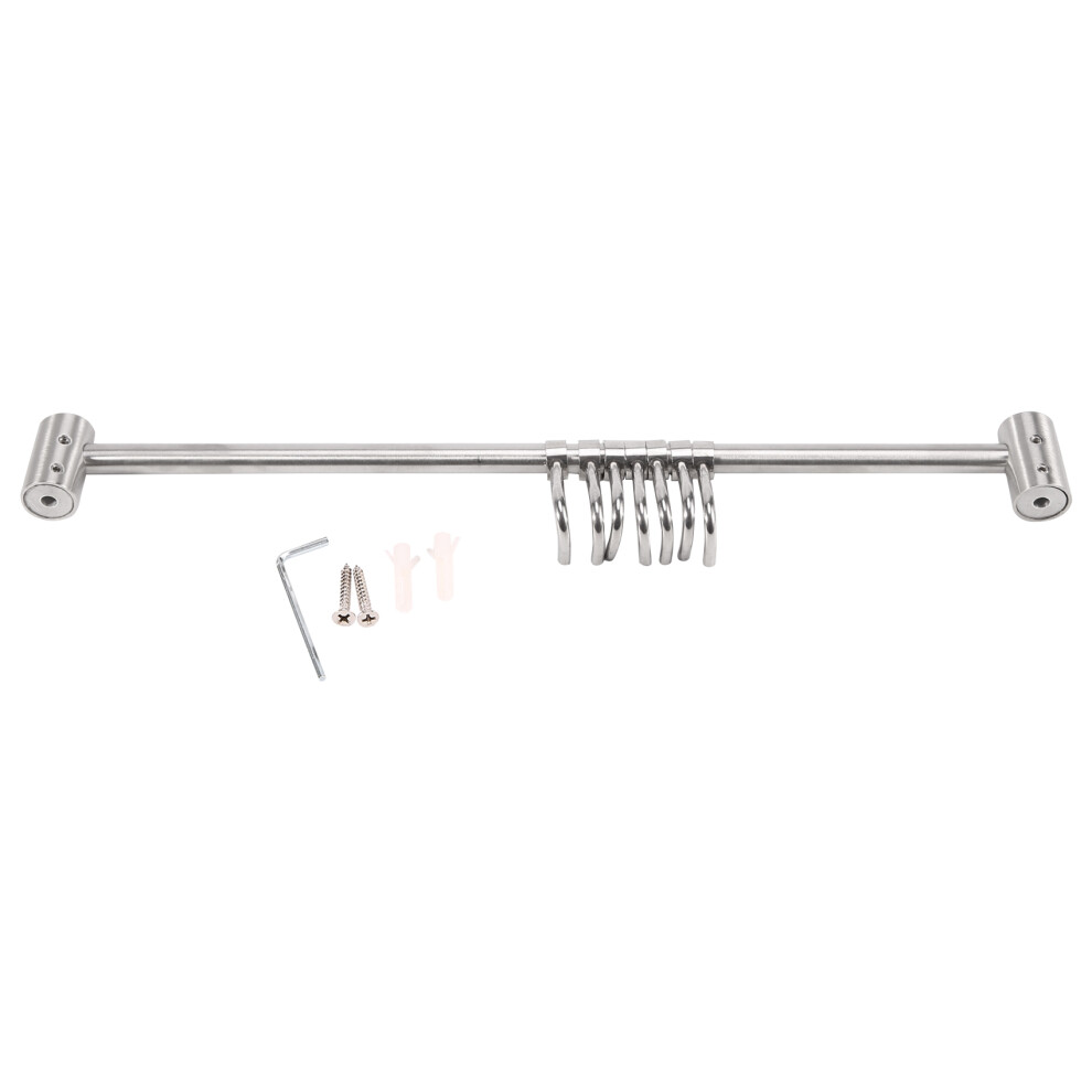 Supporto Per Binario Da Cucina Supporto Per Appendere In Acciaio Inox 7 Ganci Scorrevoli
