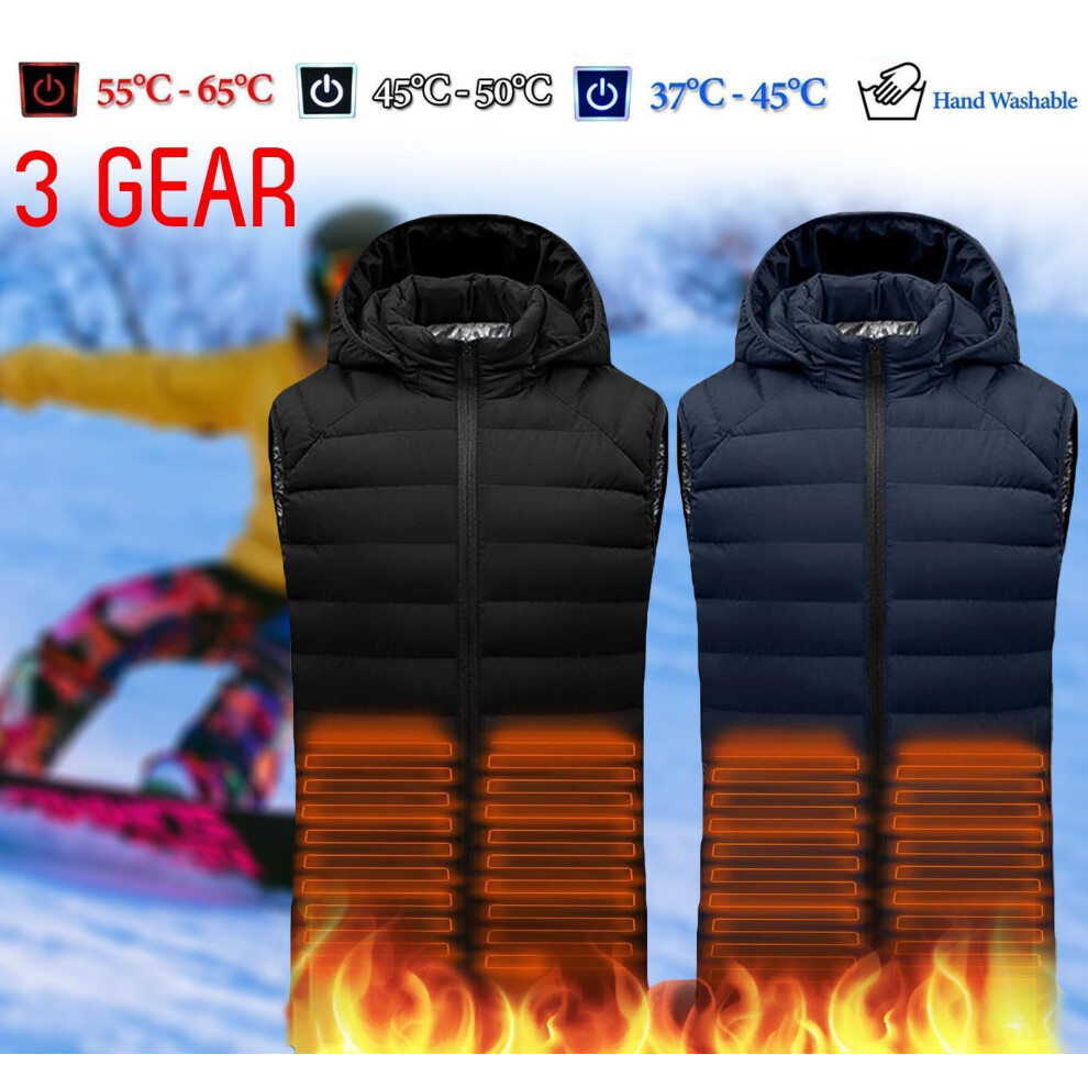 (9-10 Years) Kids Heated Warm Gilet Winter Electric Hoodie Jacket