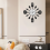 16 Inch Large Kitchen Wall Clocks with Spoons and Forks(Black) 5