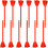 Lot de 12 accessoires de mélange époxy pour perceuse Helix Paint Mixer 1