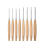 8Pcs Wood Crochet Hooks, Ergonomic Handle Crochet Hooks Set 1