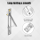 2Pcs Pocket Door Edge Pull,Pocket Door Handle with Screws, Hardware 4
