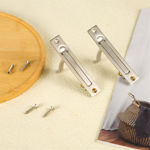 2Pcs Pocket Door Edge Pull,Pocket Door Handle with Screws, Hardware 2