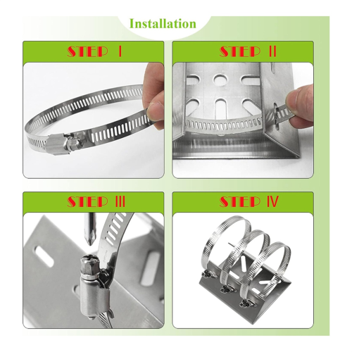 2Pcs Wall Mounting Bracket with 6 Loops, for CCTV Security Camera 2