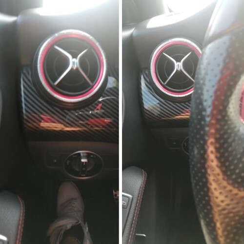 Car Carbon Fiber Dashboard Cover for - GLA CLA A-Class 2