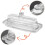 Γυάλινο πιάτο βουτύρου με καπάκι Cream Cheese Dish Clear Butter Dish Butter 5