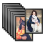 10PCS A5 Magnetic Diamond Art Frames, Frames Black 1