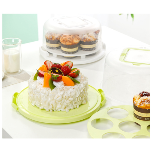 Cake Box Cupcake Holder with Lid Transparent Cake Transparent Box ,A 2