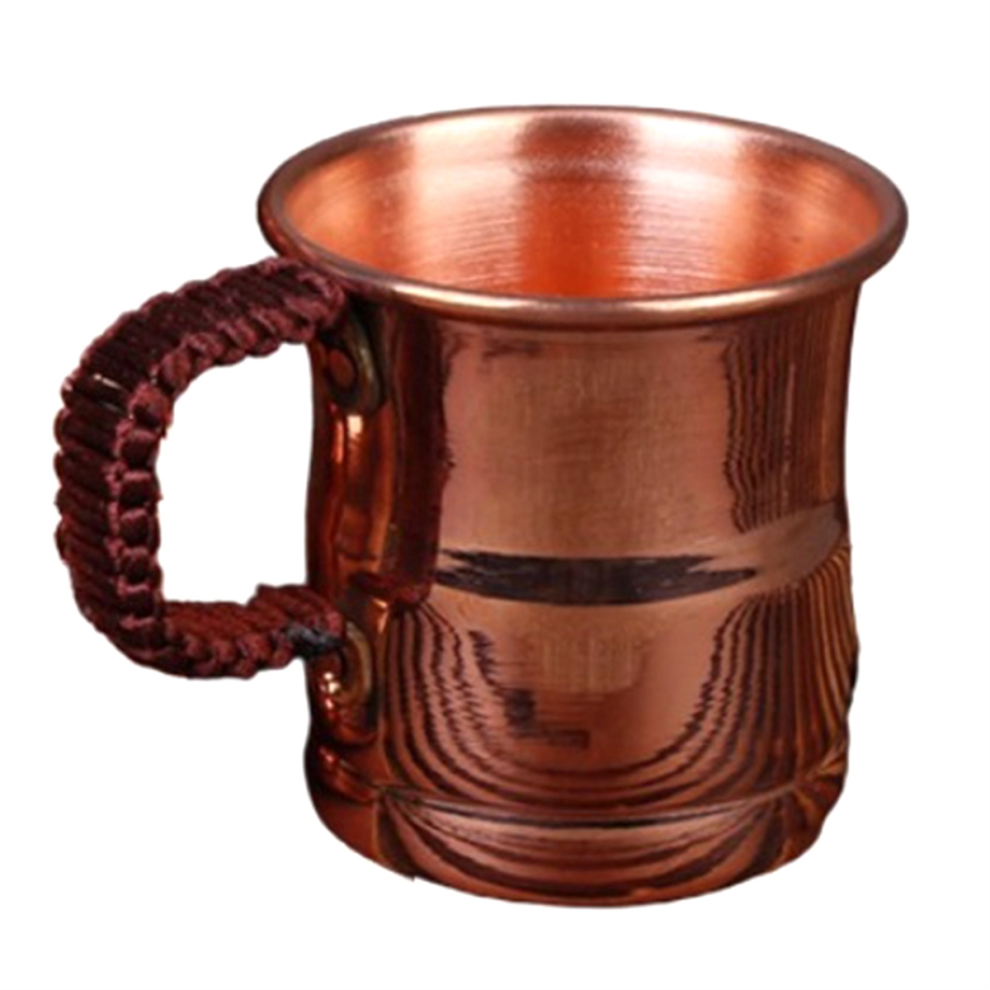 Chope à bière et lait en cuivre pur fabriquée à la main 400 ml Tasse à petit-déjeuner
