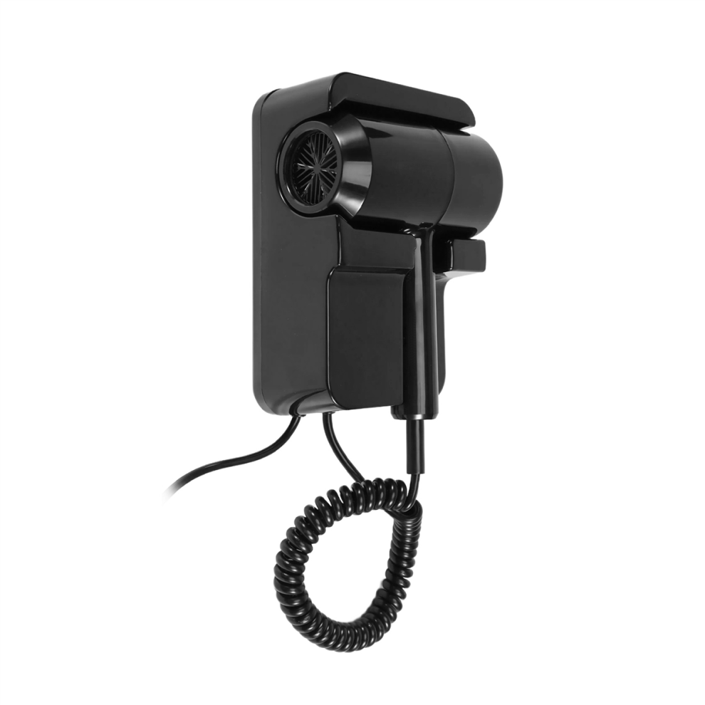 Sem Black Hot&Cold Wind Blow Hair Dryer Electric Wall Mount Eu Plug