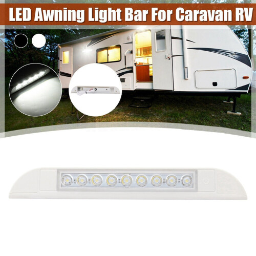 9 LED Awning Light 12V 24V Waterproof 256mm White 2