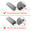 Accoudoir en cuir gris pour A4 B6 B7 2002-2008 4