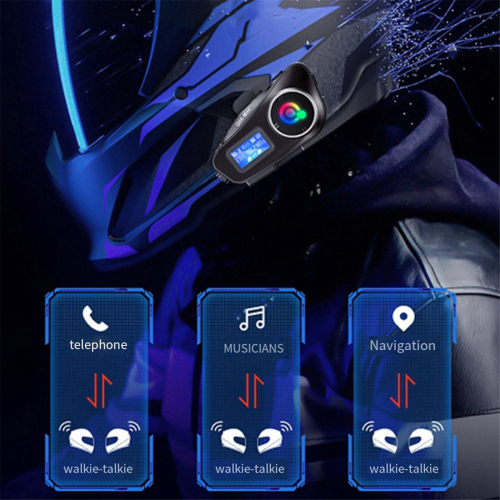 Q58 Max Capacete de motocicleta Bluetooth Intercom IP65 à prova d'água 2