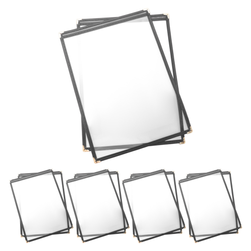 Pacote com 10 capas de menu - página única, 2 visualizações, serve em papel de 8,5 x 11 polegadas 1
