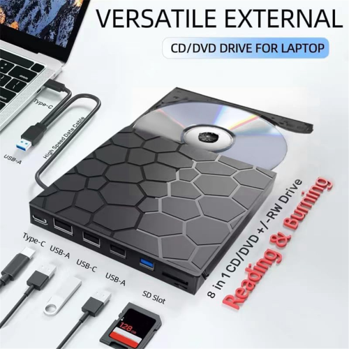 Εξωτερική συσκευή αναπαραγωγής CD/DVD Drive, USB 3.0 CD/DVD-ROM +/-RW CD Burner 2