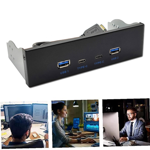 Πίνακας μονάδας οπτικού δίσκου USB3.2 TYPE-C 10 Gbps 2X USB GEN2+2X TYPE-C 2