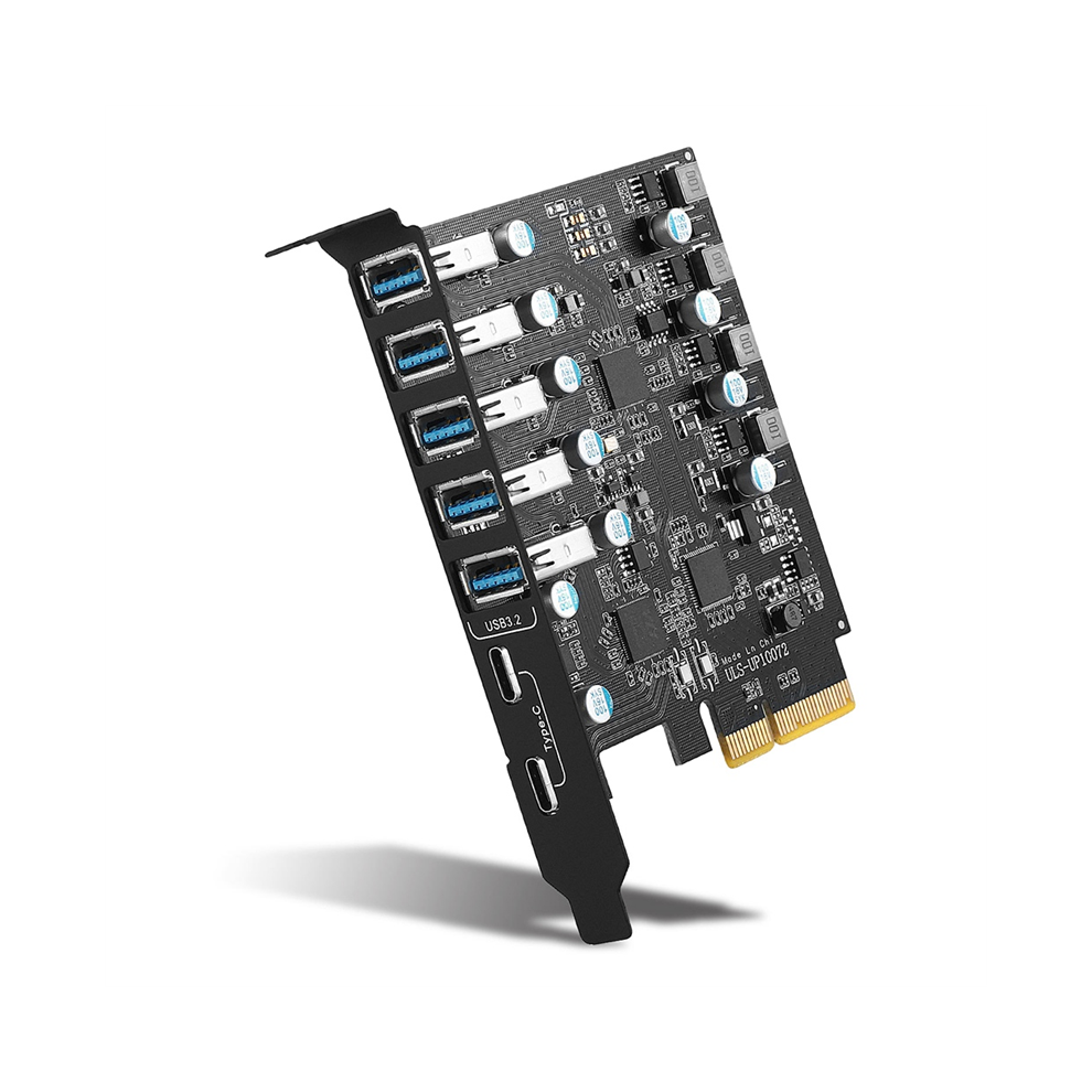 Photos - Card Reader / USB Hub PCI-E to USB 3.2 Type Card Gen 2 Adapter with 20 Gbps Bandwidth