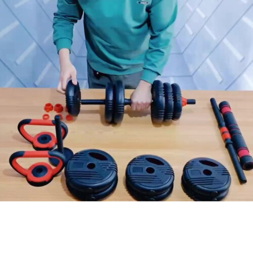 Dumbbell Extension Bar 40cm Arm Strength Coupler Linker Nek Pad 1