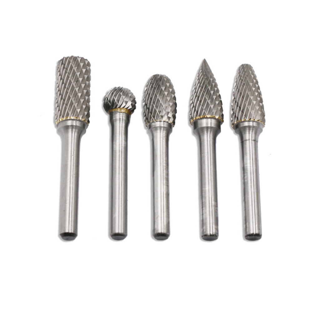 Juego De Fresas Rotativas De Carburo De 12 Mm Con VáStago De Lima De Corte Doble-image