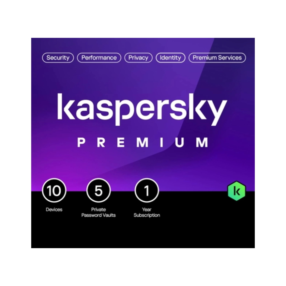 Kaspersky Premium + Customer Support UK Edition. 10-Device 1 year