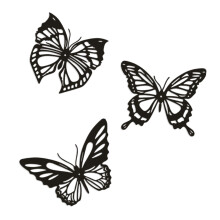 3Pcs Butterfly Metal Wall Decor Farmhouse Home Office Bedroom Decor