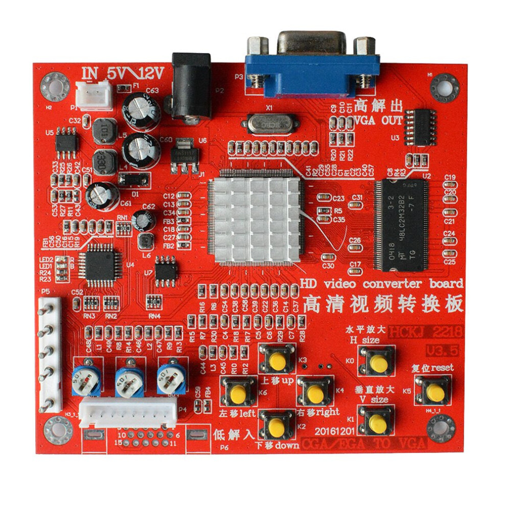Arcade Game Cga To Vga Converter Video Game Converter Board 4853816463363