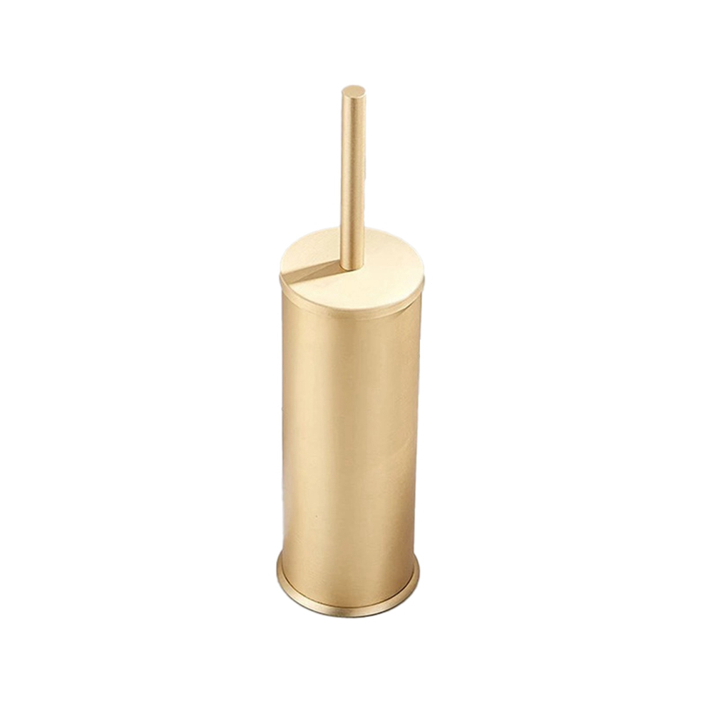 Toilet Brush and Holder Set Bathroom Cleaning Brush Household-Gold