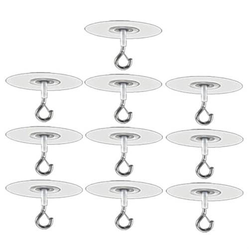 10Pcs Adhesive Ceiling Hook for Popcorn Concrete Ceiling Wall