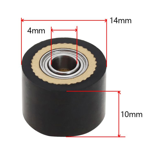 4 τμχ Ρολό τσιμπήματος 4x10x14 χιλιοστά Plotter Cutter Roller Paper Feed Roller 1