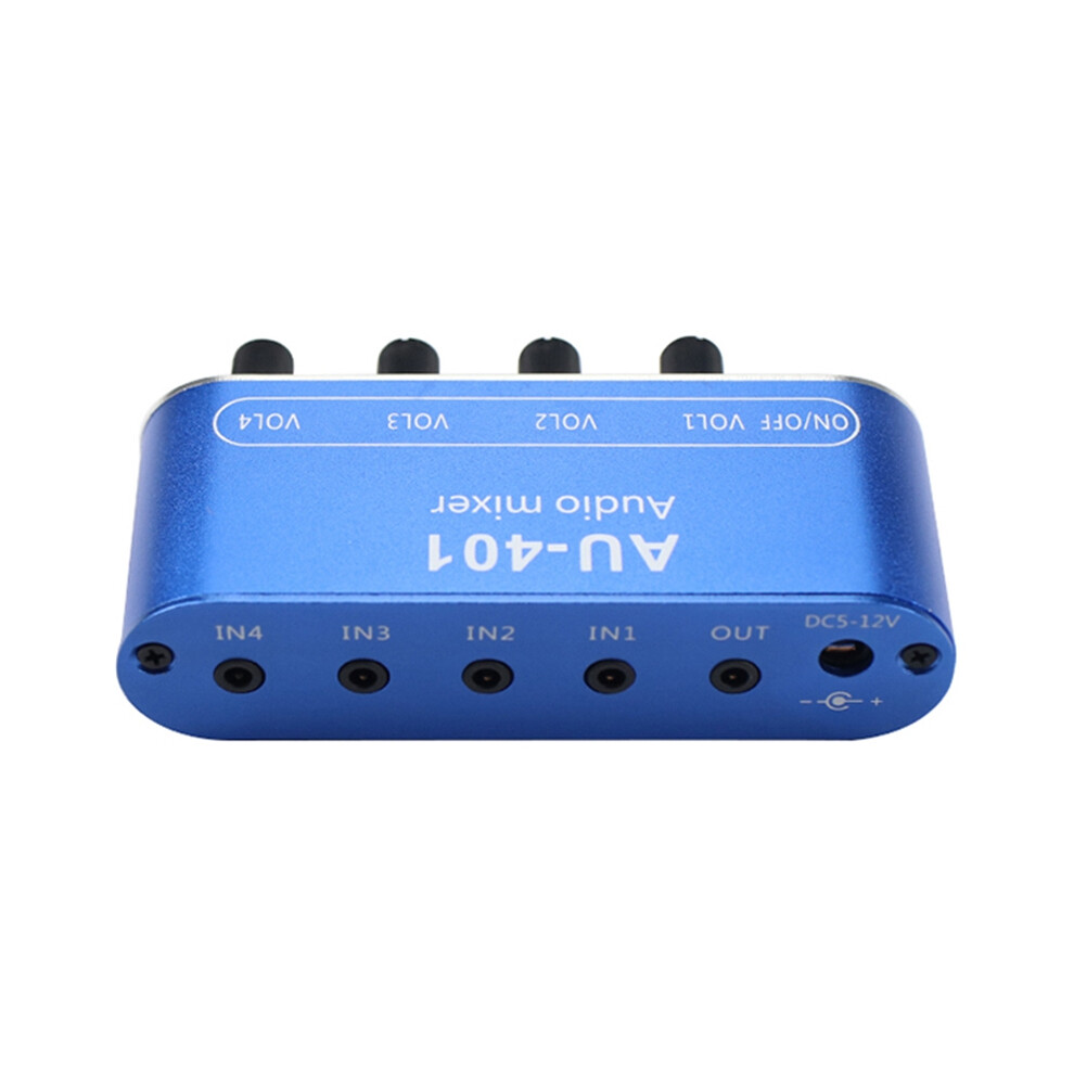 Stereo Mixer (4 Input ,1 Output ) Diy Headphones Amplifier Case Dc12v 4853816477551