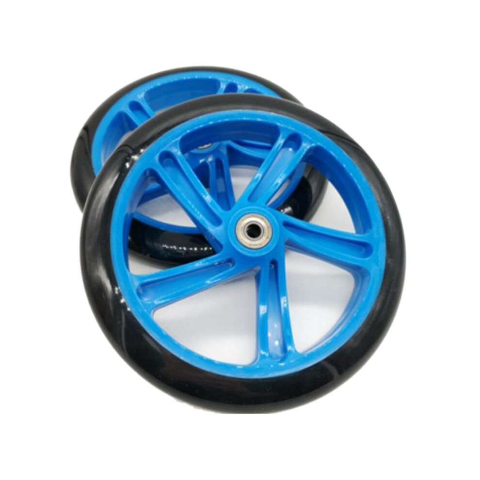 Pezzi Ruota Monopattino 200 Mm Pu Materiale Ruota Spessore, Blu