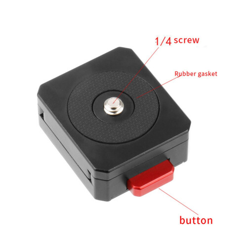 Camera Quick Release V Mount Lock QR System 1/4 for Tripod Monopod 2