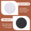 35Pcs Round Sublimation Blank Coasters Sublimation Blank Cup Mat 6