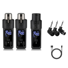 Neu 2,4G XLR Adapter System Drahtloses Mikrofon-Sender/Empfänger-Set für Instrumente