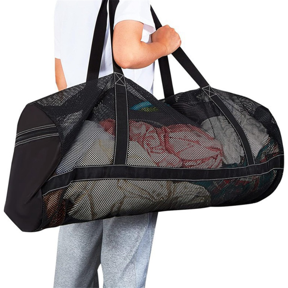 Mesh Scuba Dive Gear Bag, Foldable Mesh Duffle Beach Tote Bag