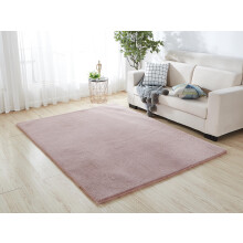 (Blush Pink, 100cm x 150cm) Luxurious Faux Fur Rabbit Rug 1200 GSM 3cm Pile