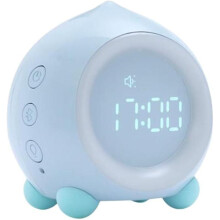 Alarm Clock Digital Peach Sleep Training Clock Wake Up Clock Night Light And Light Sensor Function