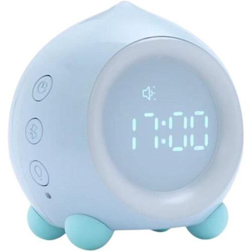 Alarm Clock Digital Peach Sleep Training Clock Wake Up Clock Night Light And Light Sensor Function