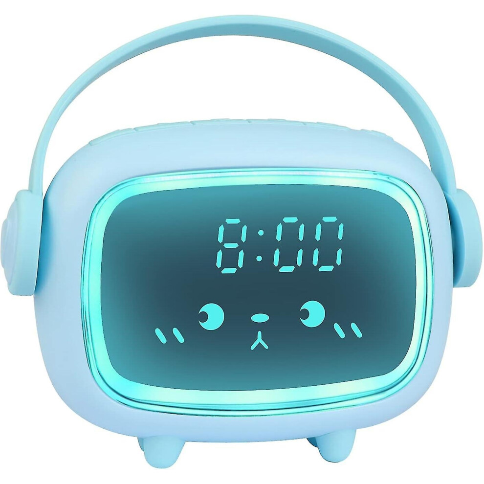 Digital Alarm Clock, Cute Wake-Up Alarm Clock, Adjustable Volume, Multi-Function Timer, Night /Countdown/Snooze/Voice Controlled Charging Light Venisymlis