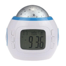 Star Projection Alarm Clock Birthday Gift Toy 's Sleep Alarm Clock Night Light Colorful Light