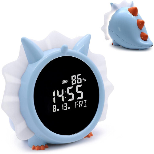 Dinosaur Alarm Clock With Night Light, Digital Clock