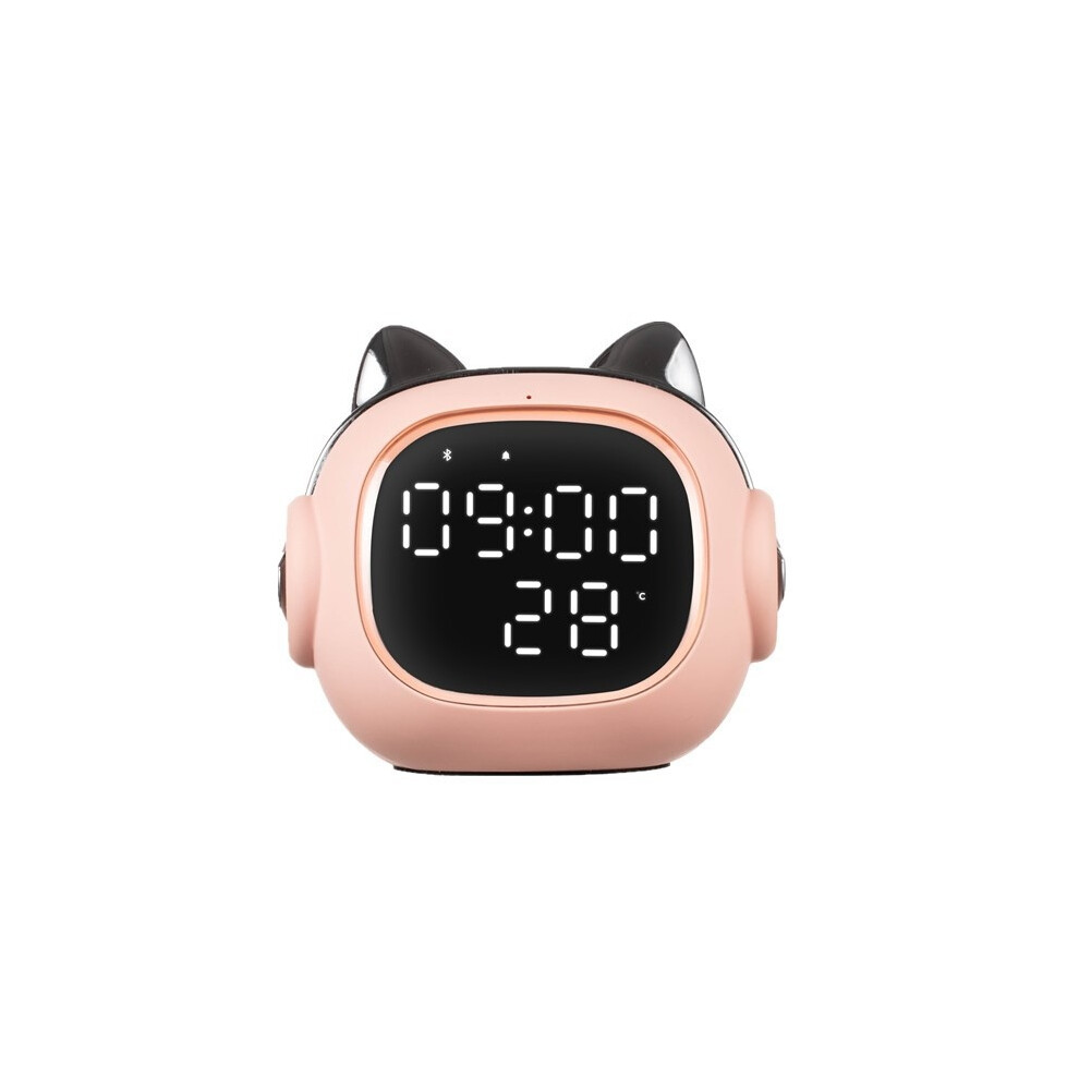 Funny Cat Digital Alarm Clocks With Bluetooth Speake - Pink Venisymlis