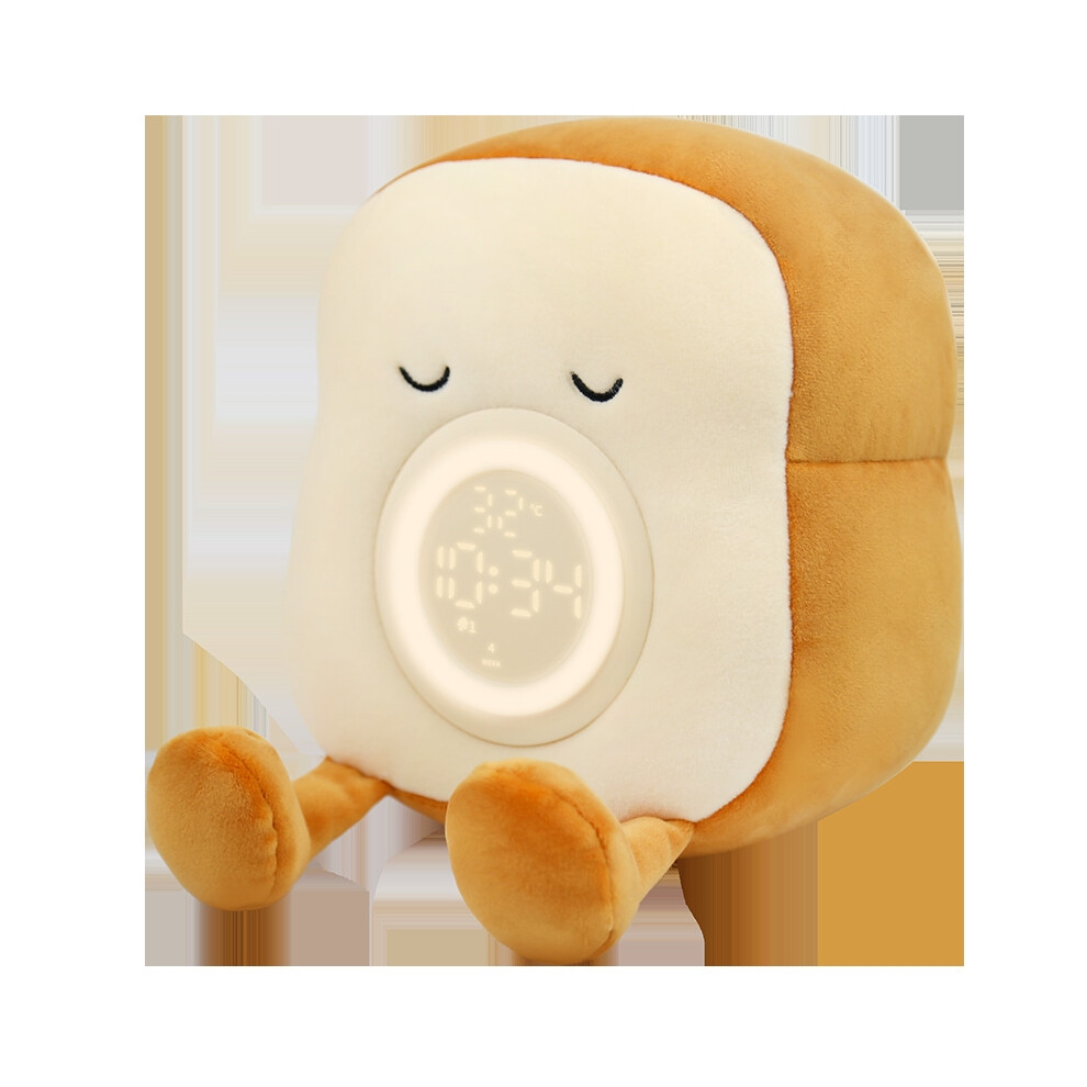 Alarm Clock For Kids, (Eyes Closed) Cute Toast Girl Alarm Clock, Educational Alarm Clock With Phone-image-OPC-PFY9P8P-NEW