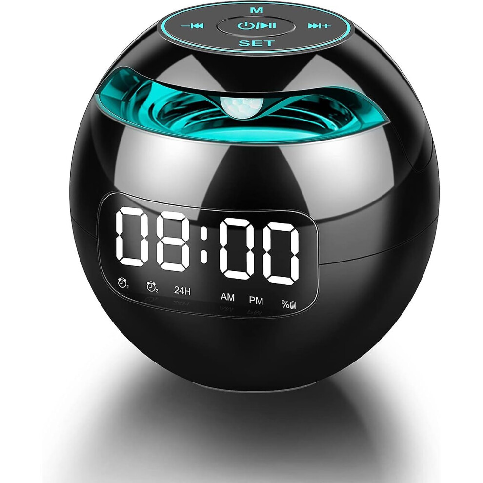 Clock Radio, Digital Bedside Alarm Clock, Digital Clock, Portable Bluetooth Speaker, Fm Clock Radio 7290688240642