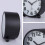 Silent Analog Alarm Clock, Black Metal Large 3D Numbers, Snooze Function, Non-Ticking Table Clock Wi 5